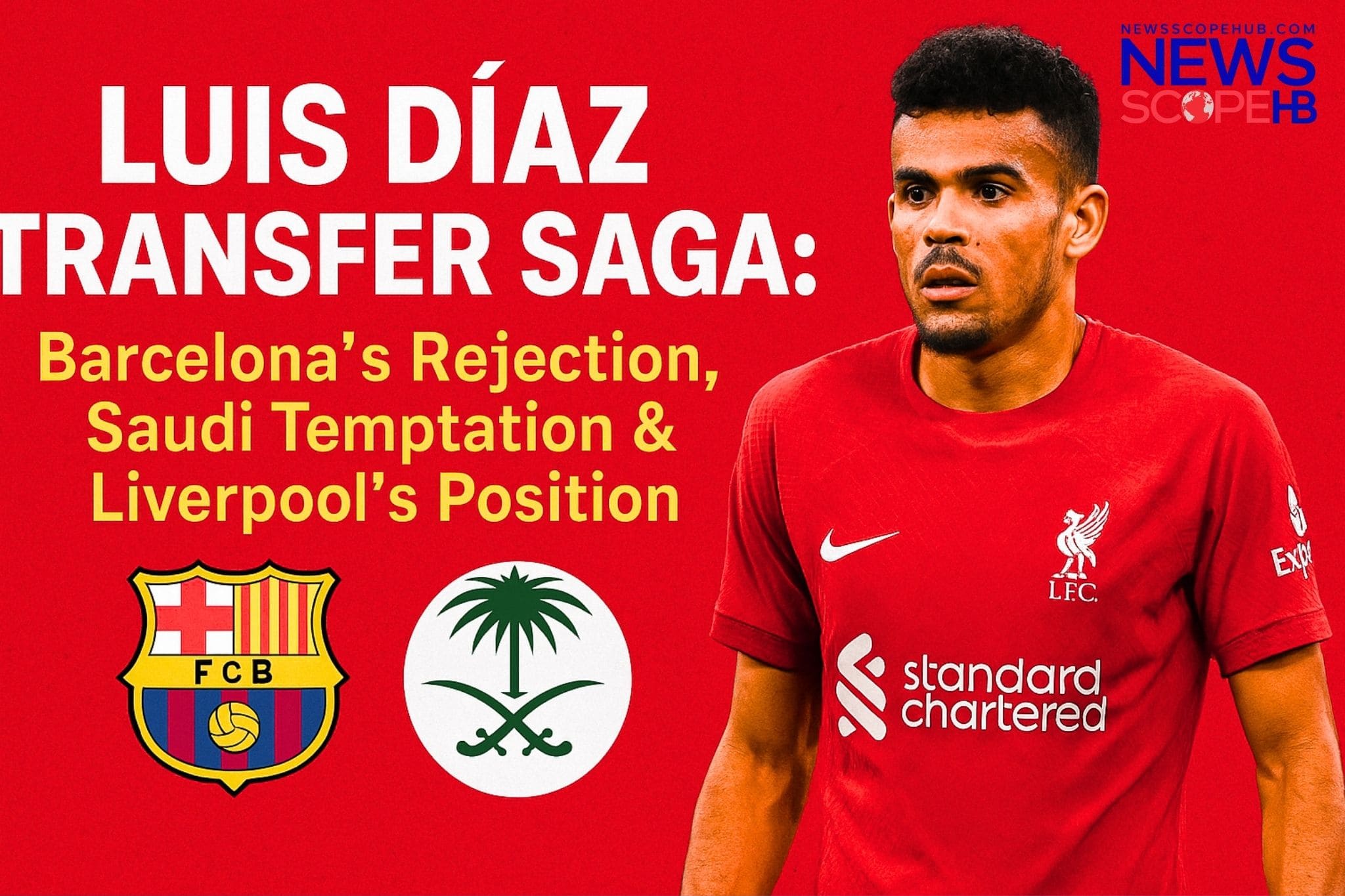 Luis Díaz transfer speculation - Barcelona, Saudi Arabia, Liverpool